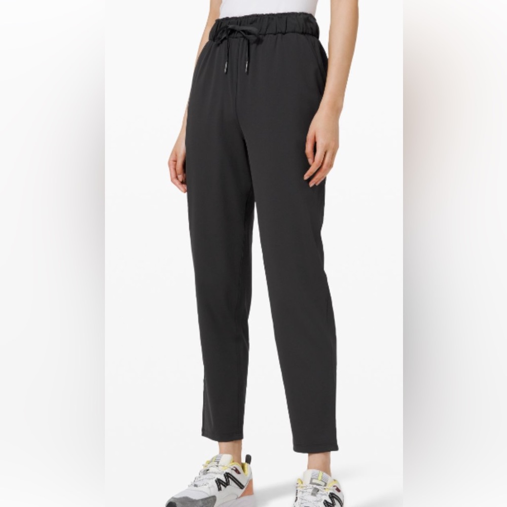 Lululemon Stretch High Rise Pants- 27” inseam Black, Size 10